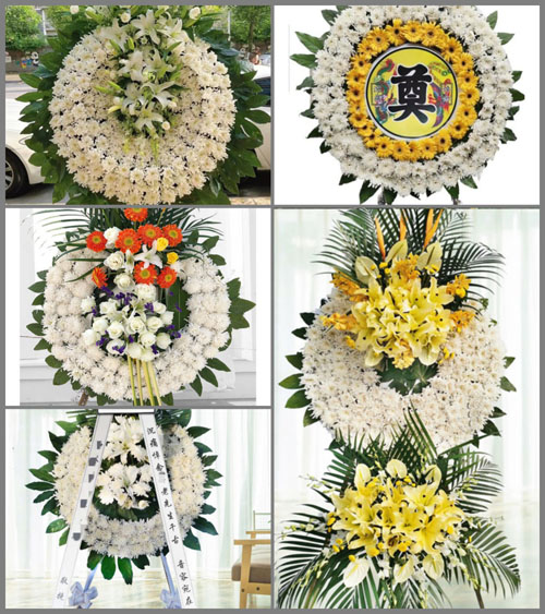 福建漳州平和县芦溪镇山岗村花圈速递