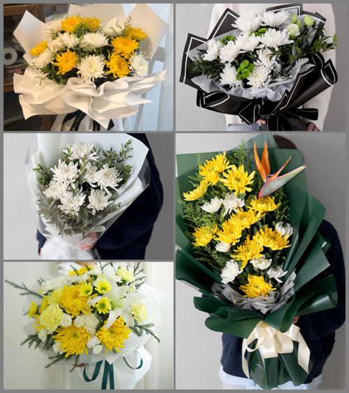 福建漳州平和县芦溪镇山岗村白事花束代送